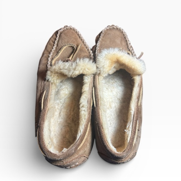 L.L. Bean Tan Moccasin Slippers main image 4